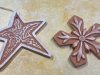 handbuilt ornaments - look like gingerbread